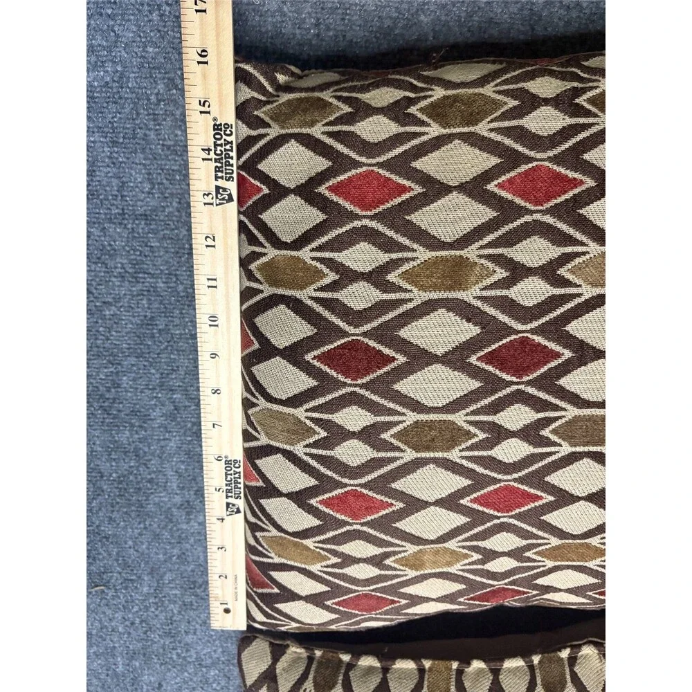 Tapestry Accent Pillows Brown Set of 2 16